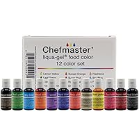 Chefmaster Liqua-Gel Starter Set of 12