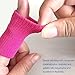 Granvela Finger Sleeves, 10 Pcs Professional Nylon Finger Protective Cover for Basketball, Volleyball, Tennis, Badminton and more (Pink)