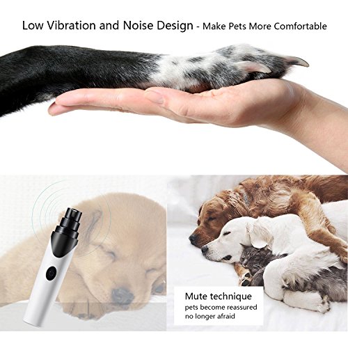 USB Charging Pet Nail Trimmer Clipper Rechargeable Cat Dog Electric Clean Nails Scissors Grinder for Small and Medium Pets - Thumbnail 3
