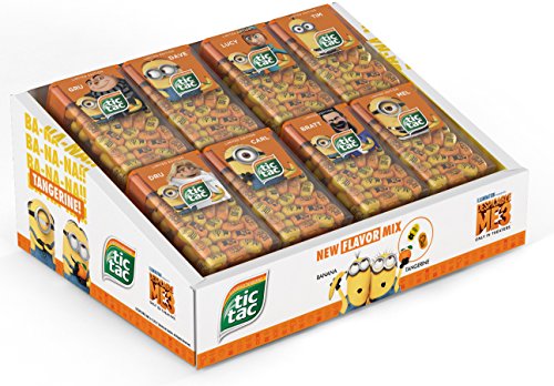Tic Tac Despicable Me 3, Banana & Tangerine, 1 Ounce (Pack of 24)