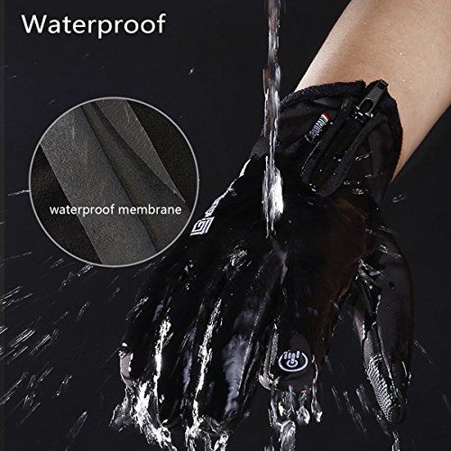 Cycling gloves , MoHo Touchscreen Waterproof Warm Winter Gloves Outdoor Running Climbing Skiing Glove for Men Women (XL) - Thumbnail 2