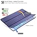 Ztotop iPad 2017 Case for 9.7 inch iPad, Lightweight Trifold Stand Smart Case with Auto Sleep/Wake Function Hard Back Cover for New iPad 9.7 2017, Dark blue
