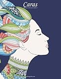 Image de Caras libro para colorear para adultos 1 (Volume 1) (Spanish Edition)