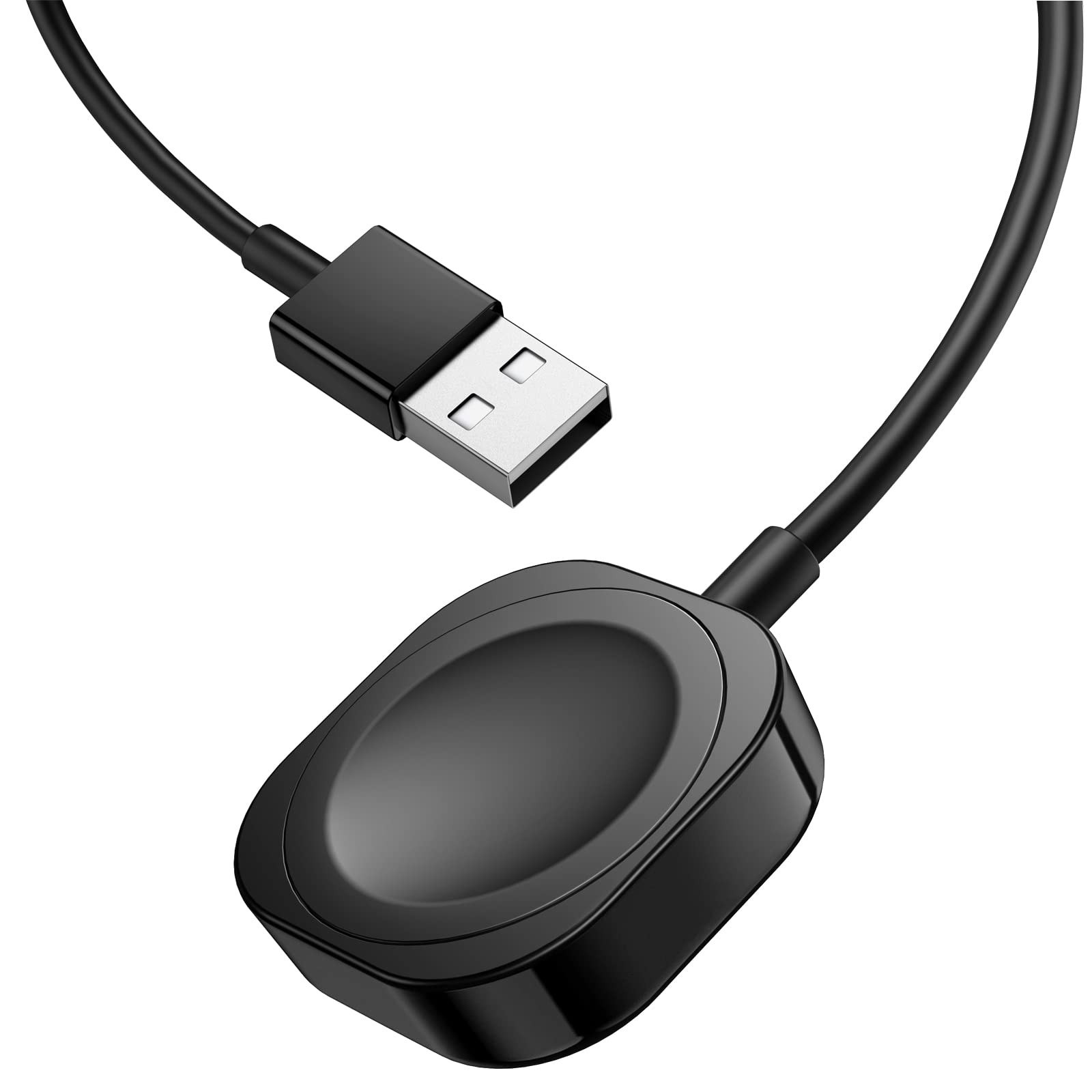 Fuvoki Charger Compatible with iWatch - 0.5M/1.6ft Fast Magnetic Charging Cable, iWatch Charger for Series 9 8 7 SE 6 5 4 3 2 - Black