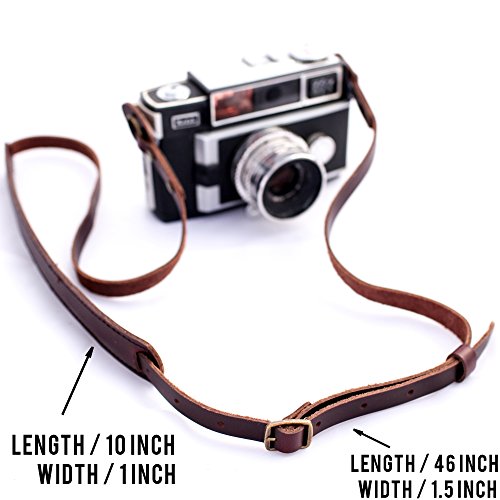 b.still Adjustable Leather Camera Neck Strap Shoulder Straps for Film