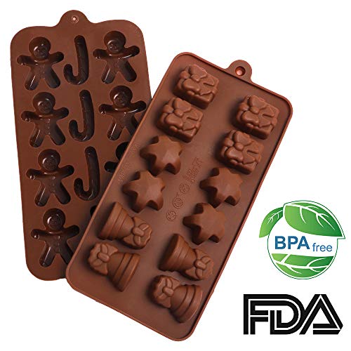 4 Pack Chocolate Silicone Mold, Candy Mold, Chocolate Cake Decoration, Jelly, Fudge, Christmas-themed Chocolate Candy Mold - Thumbnail 4
