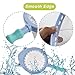 LAKA Bath Toys, 6 Pack Bath Toy Sets with Fishing Net, Pool Squirt Toys Bathtub Fishing Toys for Toddler Baby Kids - 3 Cute Sound Toys, 2 Squirt Toys, 1 Fishing Net