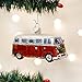 Old World Christmas Ornaments: Camper Van Glass Blown Ornaments for Christmas Tree 4 x 1.25