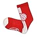 ChalkTalkSPORTS Volleyball Performance Crew Socks - Red/White - Volleyball Mid-Calf Socks - Adult