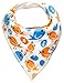 Bandana Bib 4 Pack - Cute Animals Unisex Bandana Bibs for Baby Boys and Girls - Baby Gift Set