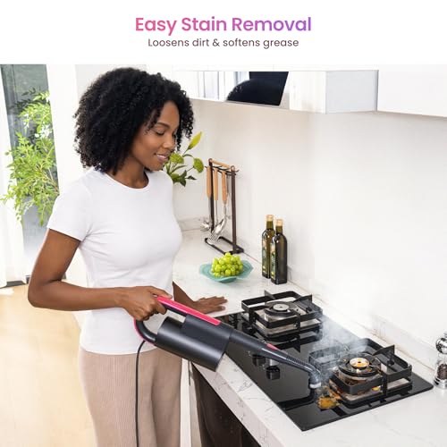 Schenley 19-in-1 Steam Mop with Handheld Steamer for Hard Floors | Multi-Surface Cleaning, 15s Heat-Up, 12-25 Min Steam Time, 248°F Steam, Chemical-Free, Tile & Grout, Wall Cleaning