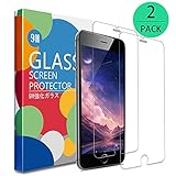 iPhone 8 Plus 7Plus 6Plus 6sPlus Tempered Glass Screen Protector, Juzihao [2 Pack] Case Friendly/Full Coverage/Anti-Bubble/Easy Installation/HD Clear Film for iPhone 8 Plus/7 Plus/6 Plus/6s Plus
