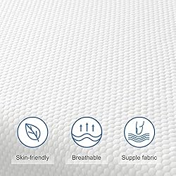 Alloech 10 Inch Queen Size Cooling Gel Memory Foam