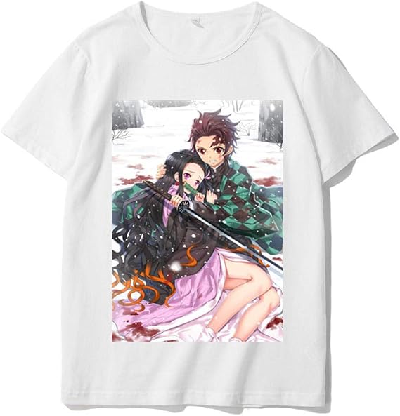Amazon 鬼滅の刃 夏用 半袖 子供 キッズ アニメ かわいい プリント ズ 男の子 女の子 半袖 記念シャツ Tシャツ アニメ 1cm Tシャツ カットソー 通販
