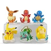 6Pcs Pokemon Collectible Figures, Exquisite Model Ornaments, Creative Anime Peripheral Gifts for Fans
