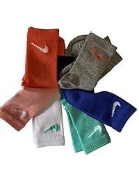 NIKE Young Athletes Calcetines de corte redondo para niños (6 pares)