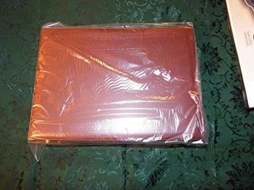 Burgundy Brown File Master Vinyl Attache Expandable Briefcase
