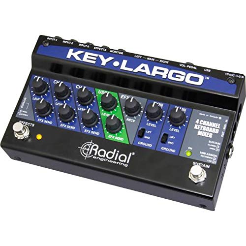 Radial Key Largo Keyboard Mixer with Balanced DI Outs - Thumbnail 4