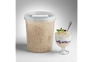 Boba Explosion Popping Boba Pearls - Real Lychee Fruit Juice Bursting Bubbles - Bubble Tea Topping for Drinks, Desserts, Smoo