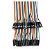 Frentaly 3X Multicolored 40pin Male to Female Breadboard Jumper Wires Ribbon Cables Kit