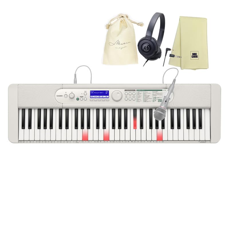 CASIO LK-530 ヘッドフォン(ATH-S100) 巾着 楽器クロスセットの商品画像