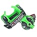 Webetop Kids Lighted Heel Skate Rollers Adjustable Two Wheels Skate Shoes Scooters,One Size Fits Most,60KG Weight Limited,with Portable Bag and Mini Wrench for Adjusting Size,Green