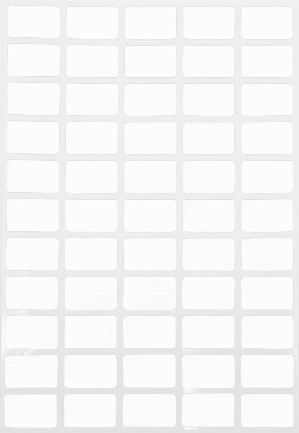 25.5mm Removable White Color-Code Dot Labels - Clean-Remove Adhesive (2.55cm x 1.6cm) - 550 Pack by Royal Green