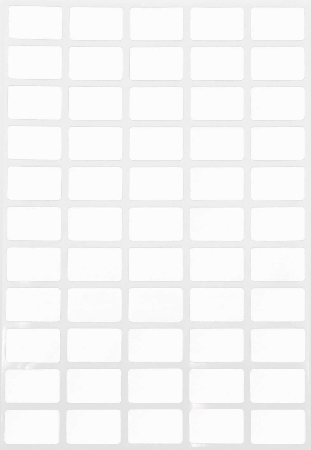 25.5mm Removable White Color-Code Dot Labels - Clean-Remove Adhesive (2.55cm x 1.6cm) - 550 Pack by Royal Green