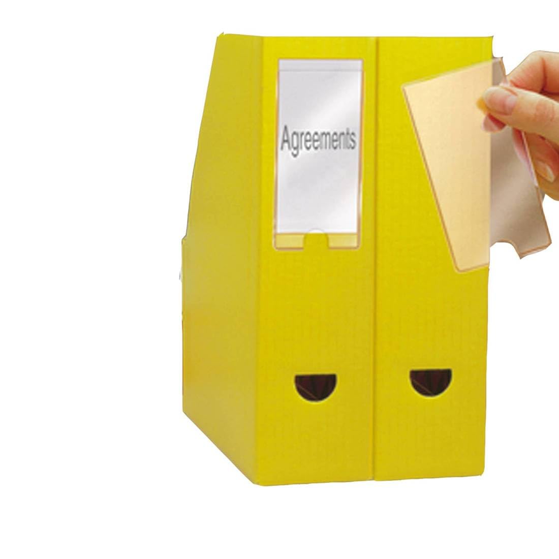 3L 10310 25 x 75 mm Value Self Adhesive Label Holders (Pack of 12)