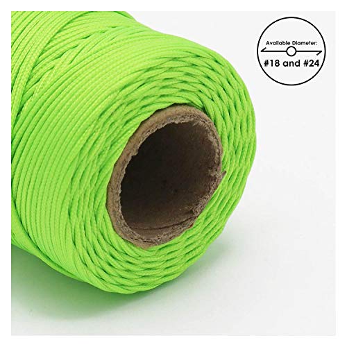 Utop Rope 100% Nylon Braided Mason Line | Heavy Duty Rosary String for Masonry, Construction, Home Improvement | General Purpose Twine String