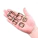 Swpeet 50 Pcs Bronze Assorted Multi-Purpose Metal Roller Buckles for Belts Hardware Bags Ring Hand DIY Accessories - 1/2 Inch, 5/8 Inch, 3/4 Inch, 1 Inch, 1-1/4 Inch