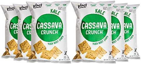 Plant Snacks' Cassava Crunch, Kale, Yuca Root Chips 5 oz (Pack of 6)