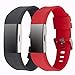 Replacement Bands for Fitbit Charge 2,Silicone Charge2 Accessories Band Strap,Pack of 2