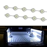 iJDMTOY 10-Piece Universal Fit 90-LED Waterproof Xenon White Truck Bed Cargo Area LED Lighting Kit