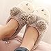 Holidayli Women's Sheep Warm Plush Soft Sole Indoor Home Fuzzy Lamb Slippers