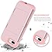 DOMAVER iPhone 8 Plus Case,iPhone 7 Plus Case with Wallet Card Holder and Mirror Hard Plastic Soft TPU Rubber Heavy Duty Shockproof Protective Phone Case Cover for iPhone 7 Plus/8 Plus,Rose Gold