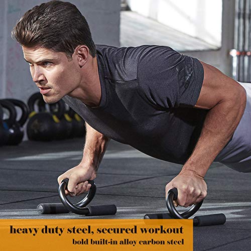 KANSOON Steel Push up Bars Muscle Pushup Stands Athletics PushUp