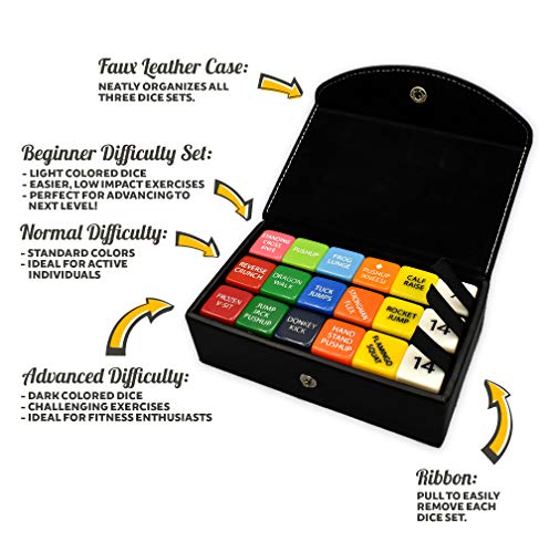 Stack 52 Quick Sweat Fitness Dice. Bodyweight Exercise Workout Game. Designed by a Military Fitness Expert. Video… - Image 4