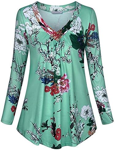 XOWRTE Long Sleeve T Shirt Women Blouse Chiffon Loose Solid V Neck Cuffed Black White Pink Blue Top