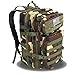 Z ZTDM 40L Outdoor Tactical Molle Backpack 3 Day Assault Pack Military Rucksacks,Bug Out Bag for School Traveling Camping Hiking Trekking,900D Waterproof (Jungle Camouflage)