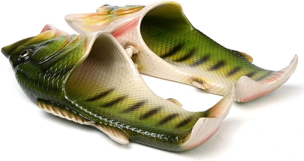 HEEMAA - 4 Colours Fish Slippers Beach Shoes Non-Slip Sandals Creative Fish Slippers Men and Women Casual Shoe Animal Fish Slippers