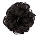 Scrunchy Updo Hair Extensions Wavy Curly Hair Bun Messy Donut Chignons Synthetic Scrunchies Hairpiece Ombre Gradient Color Blonde Brown Black