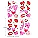 Tifeson 32 PCS Valentine's Day Window Clings Static Stickers Decal - Removable Wedding Window Decals - Valentines Decorations Party Supplies