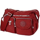 Oakarbo Crossbody Travel Bag Nylon Multi-pocket Shoulder Bag