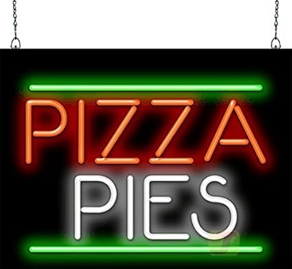 Amazon Com Jantec Sign Group Pizza Pies With Border Neon Sign