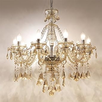 homelava lampara de arana de cristal con 10 luces lampara de cristal para salon hotel 10 luces