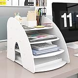 Natwind 4-Tier File Folder Paper Organizer for Desk