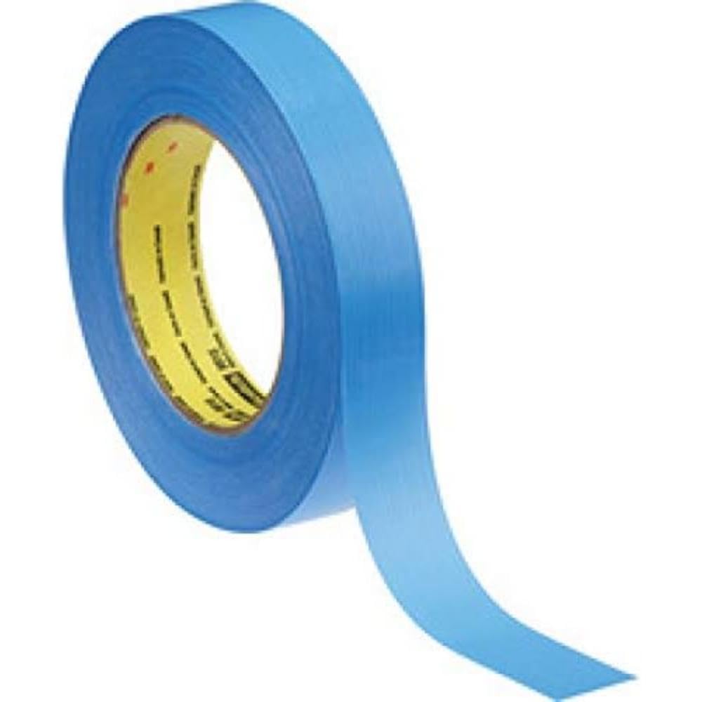 3M 8915 Filament Tape Clean Removal, 24 mm x 55 m, Blue, Pack of 36