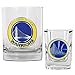 NBA Golden State Warriors Rocks Glass & Square Shot Glass Set - Primary Logo