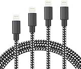 HokoAcc for iPhone Charger, [4Pack 3FT 6FT 10FT 10FT] Nylon Braided 8 Pin iPhone Lightning Cable to USB Charger Compatible with iPhone X/8/8 Plus/7/7 Plus/6s/6s Plus/6/6 Plus/5/5S/5C/SE/iPad